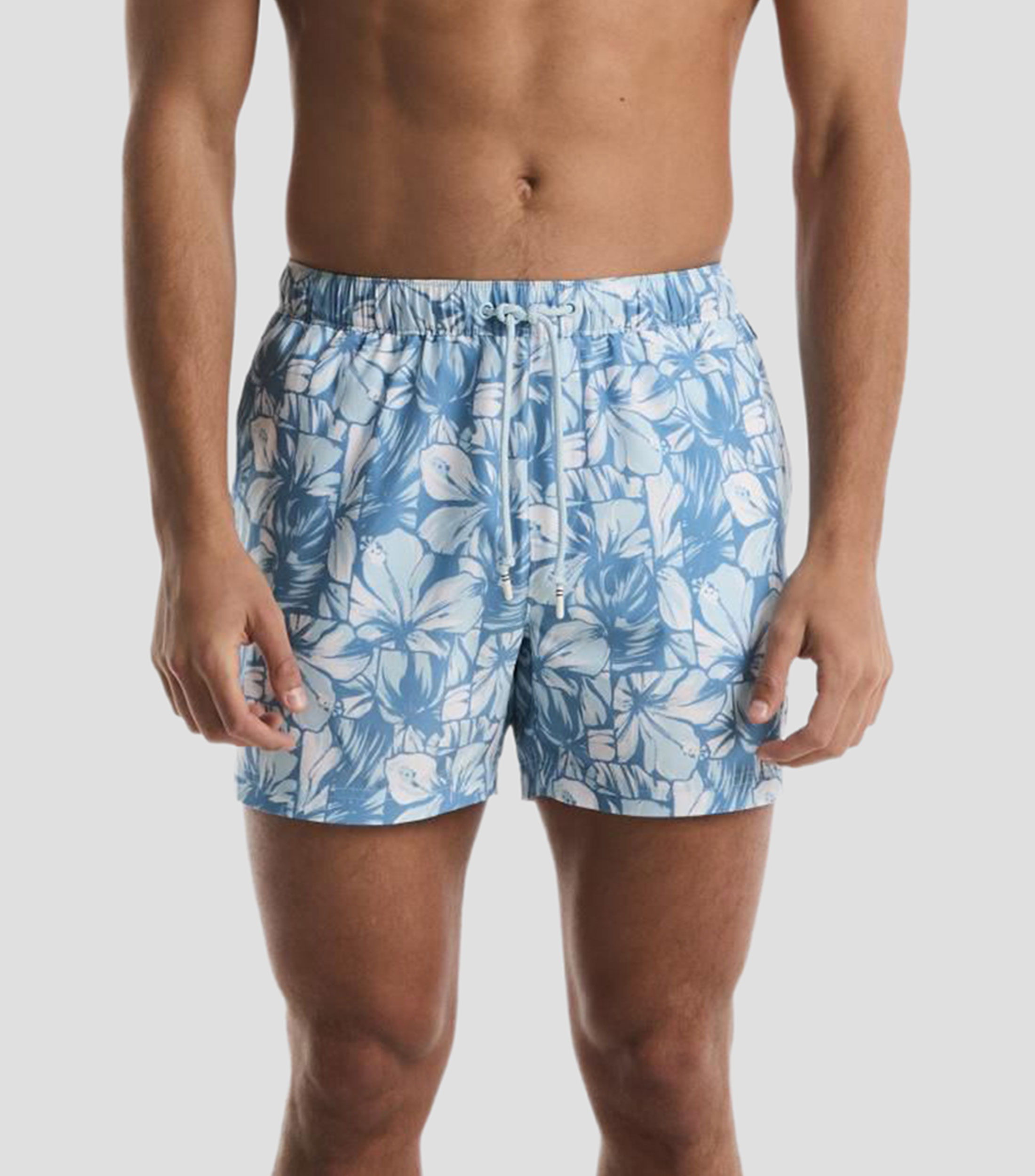 Traje de baño largo estampado Hombre